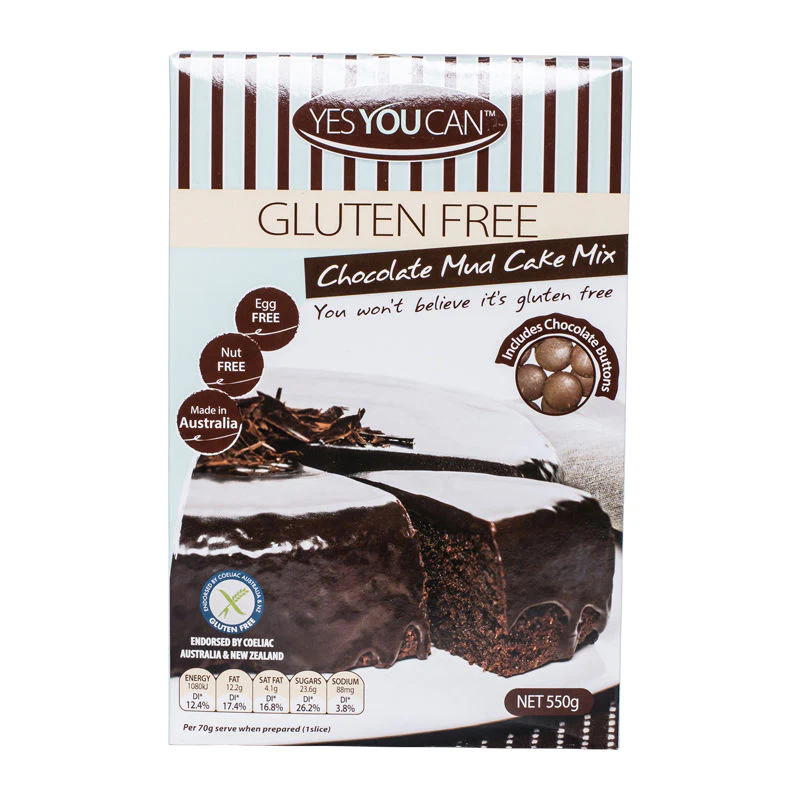 gluten free chocolate mud cake mix 550g (#58974)