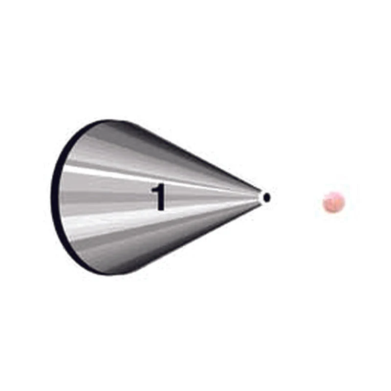 piping tip round #1 carded (#59948)