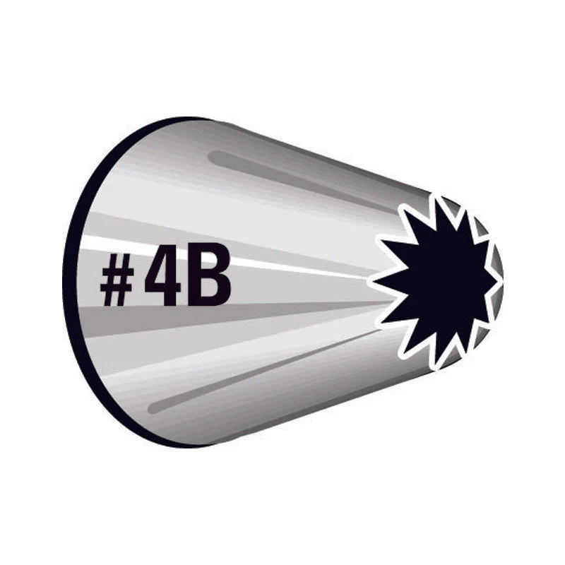 piping tip open star #4b carded (#59959) - Image 2