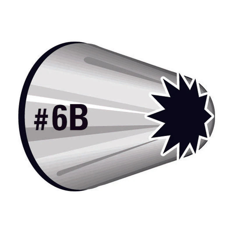 piping tip open star #6b carded (#59964) - Image 2