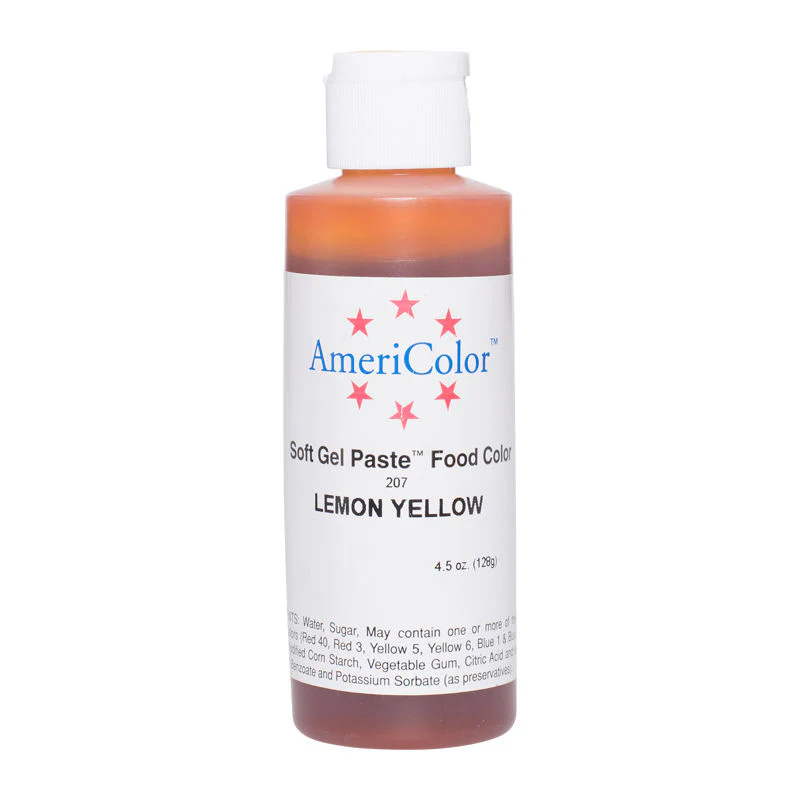 softgel color paste lemon yellow 4.5oz (#61226)