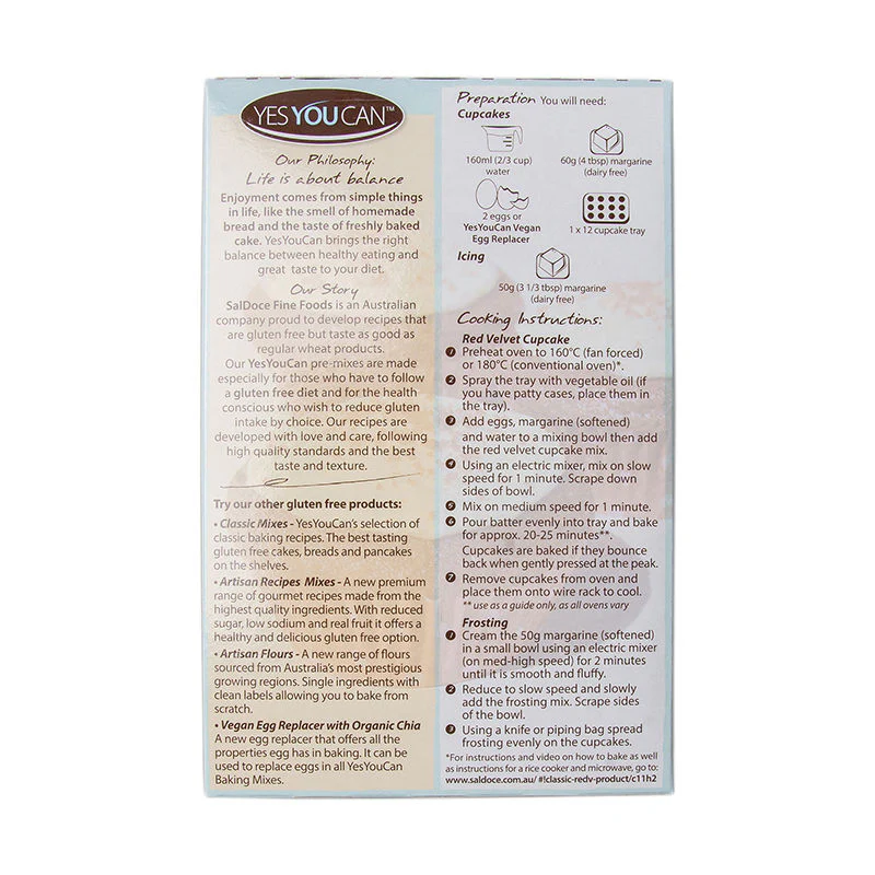 gluten free red velvet cupcake mix 450g (#61330) - Image 4