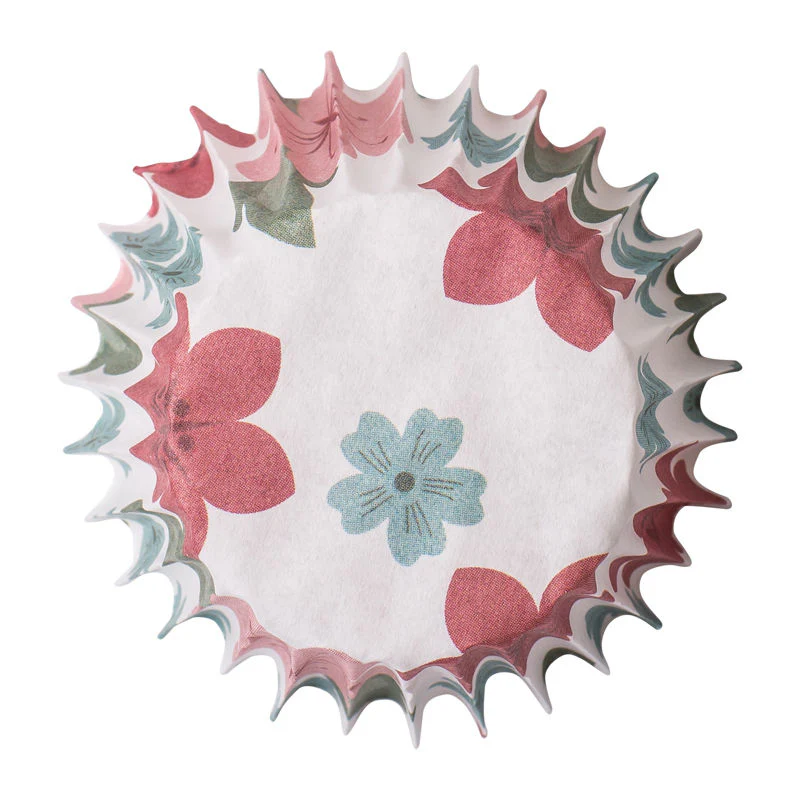 greaseproof baking case 75mm floral 500pcs (#62067) - Image 3