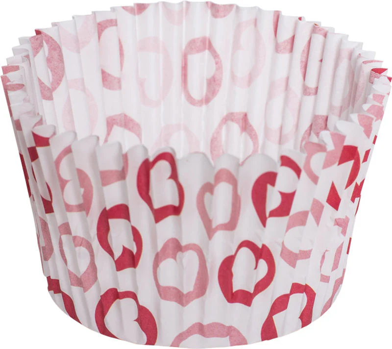 GREASEPROOF BAKING CASE 120MM HEART 500PCS (#62088)