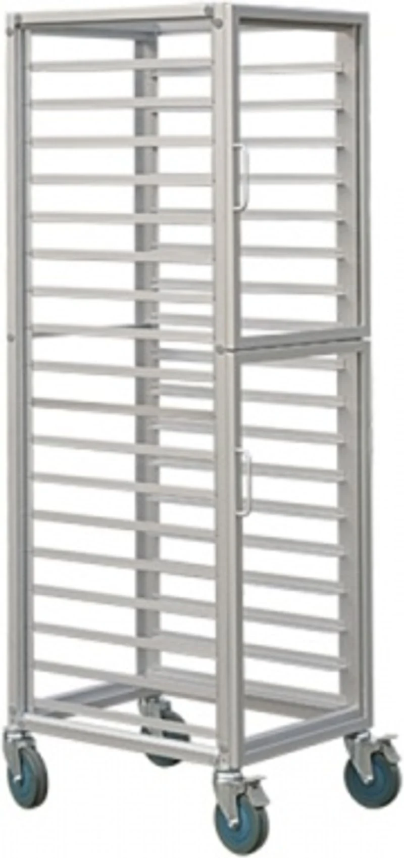 TROLLEY ALUMINIUM ALLOY 18 SHELVES FIX (ANODIZED) SN1961 (#62174) - Image 2