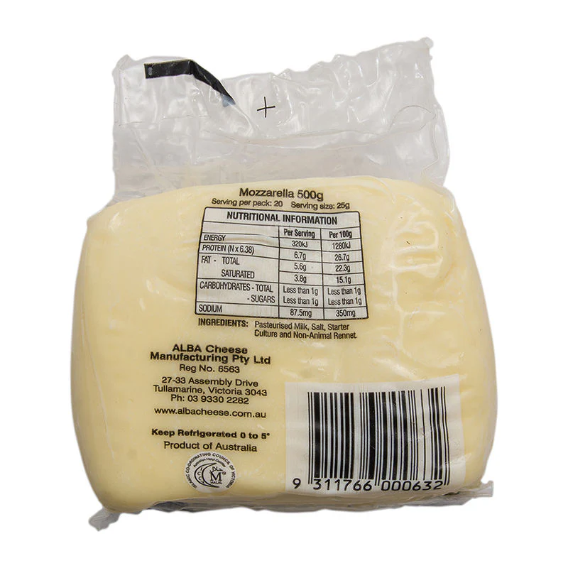 mozzarella square cheese 500g (#62279) - Image 4