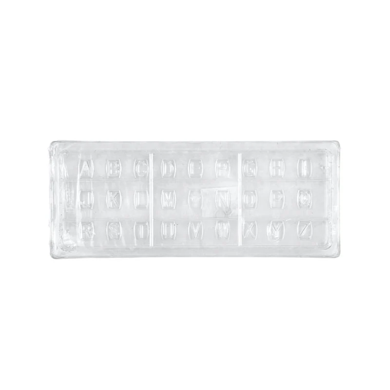 MOULD CHOCOLATE ALPHABET SMALL 26 CAV 256-04 (#62306)