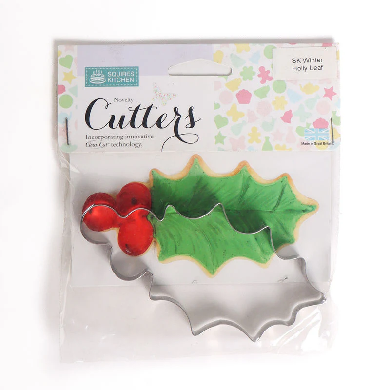 CUTTER WINTER HOLLY LEAVE 6PCS (#64225)