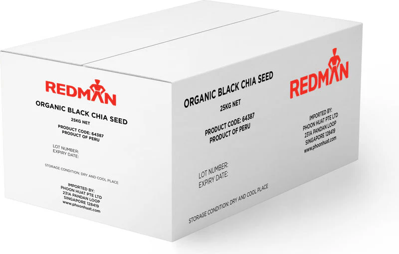 ORGANIC BLACK CHIA SEED 25KG (#64387)