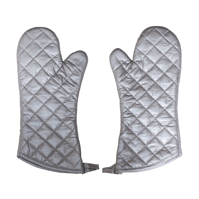 oven mitten glove 17" silver heat resistance 230deg (#64728) - Image 2