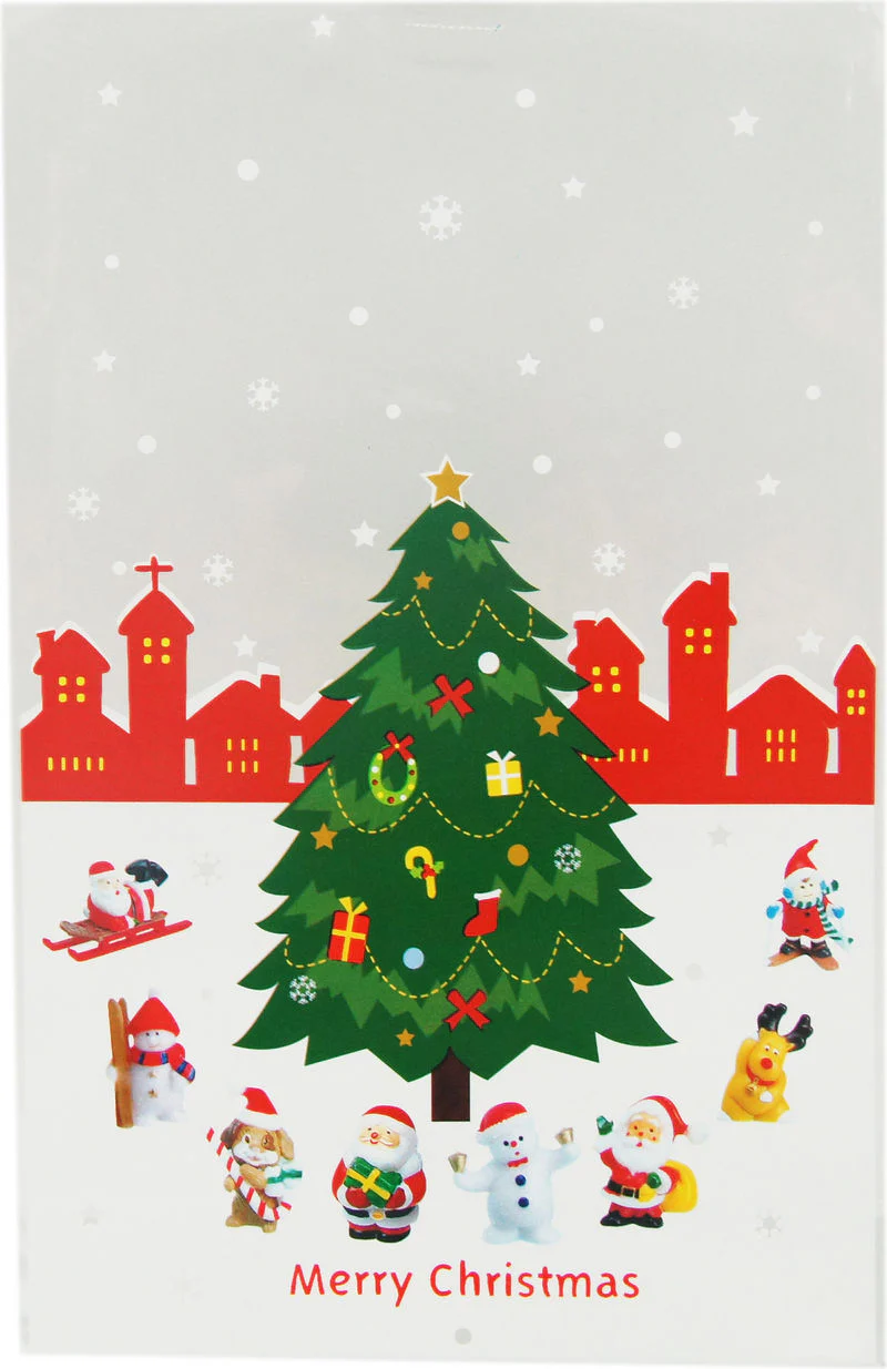 COOKIE BAG X'MAS C279 16X25CM 100PC (#64973)