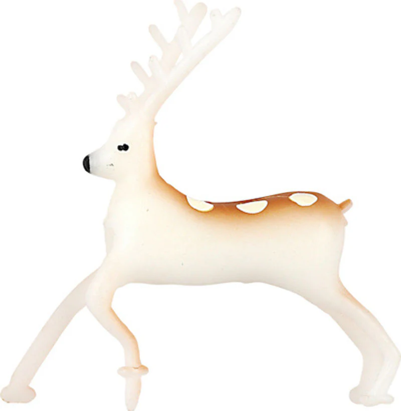 CHRISTMAS SPOTTED DEER C034 5PCS (#65489)