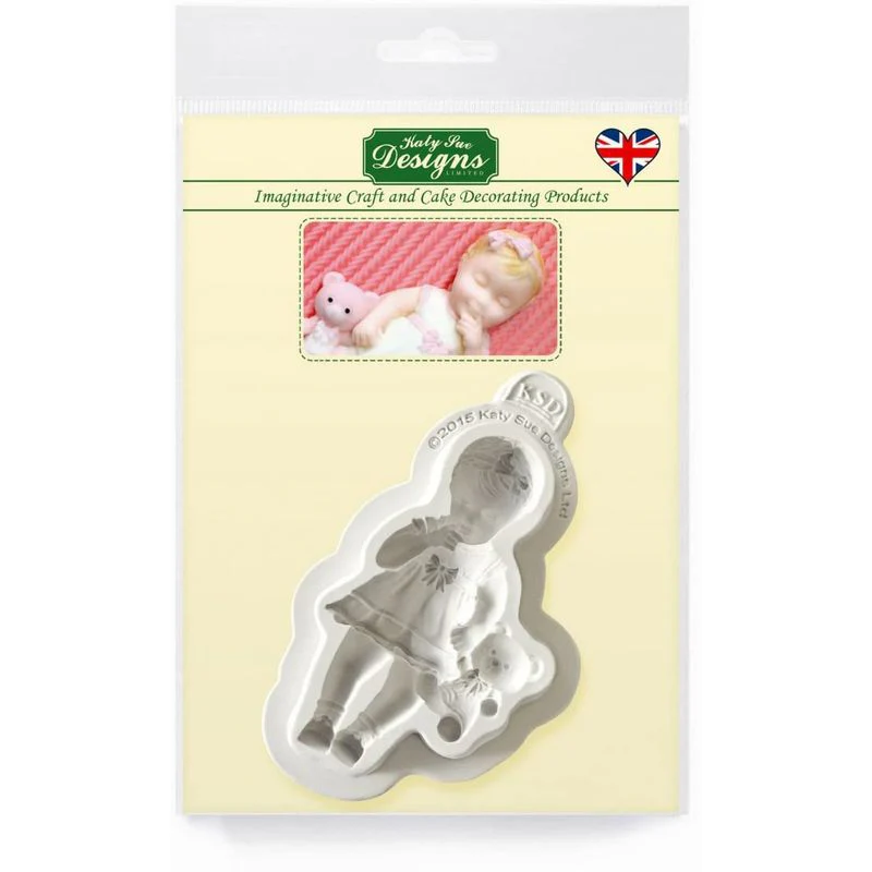 3.5 inch baby girl silicone mould cf0002 (#65539)
