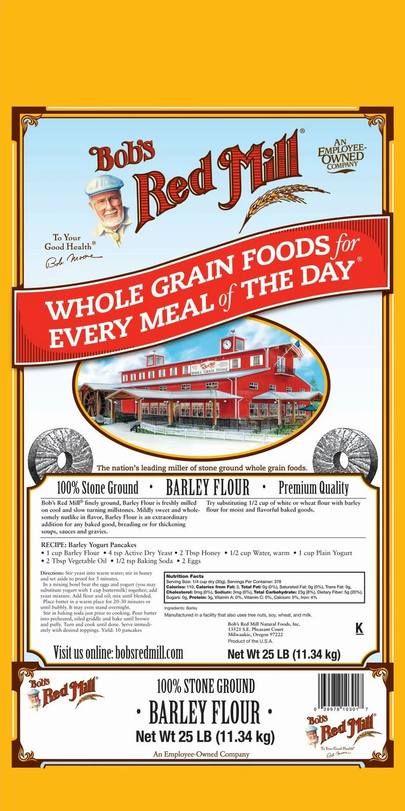 BARLEY FLOUR 25LB (#66330) - Image 2
