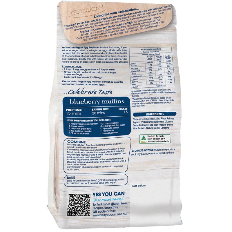 gluten free vegan egg replacer 180g (#66522) - Image 4