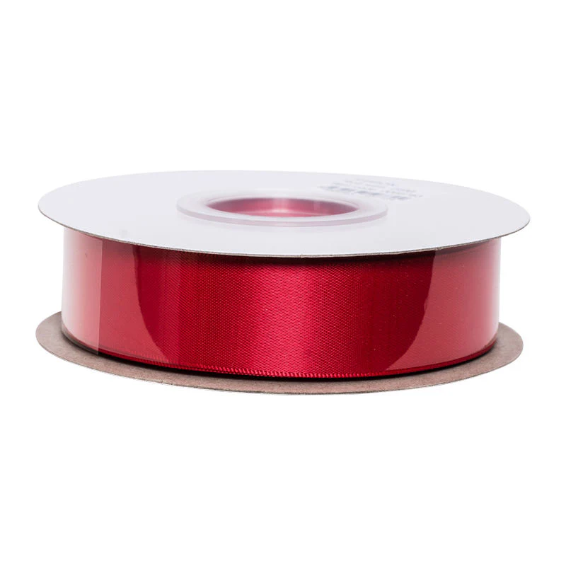satin ribbon red 25mmx25m (#66783) - Image 2