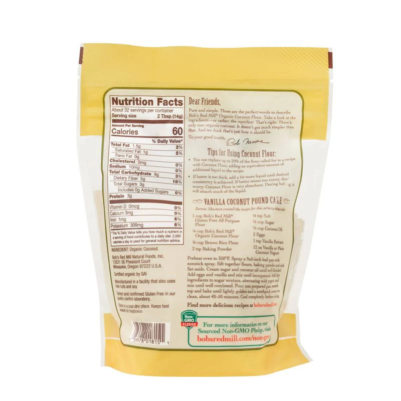 organic coconut flour 16oz (#67442) - Image 7