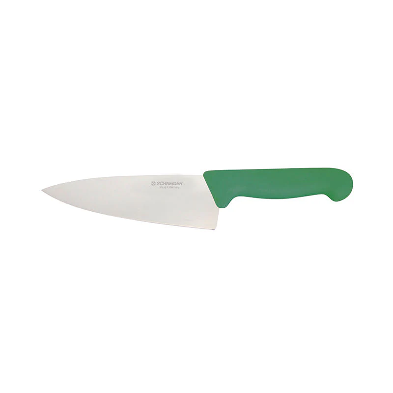 knife wide blade green 16cm (#67477)