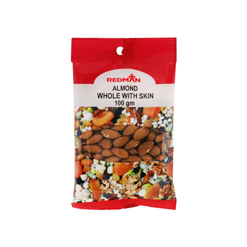 whole almond with skin 100g (#67543)
