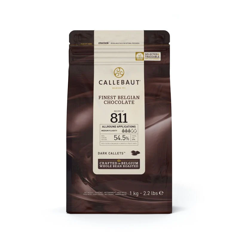 dark chocolate couverture 54.5% 1kg (#67745)