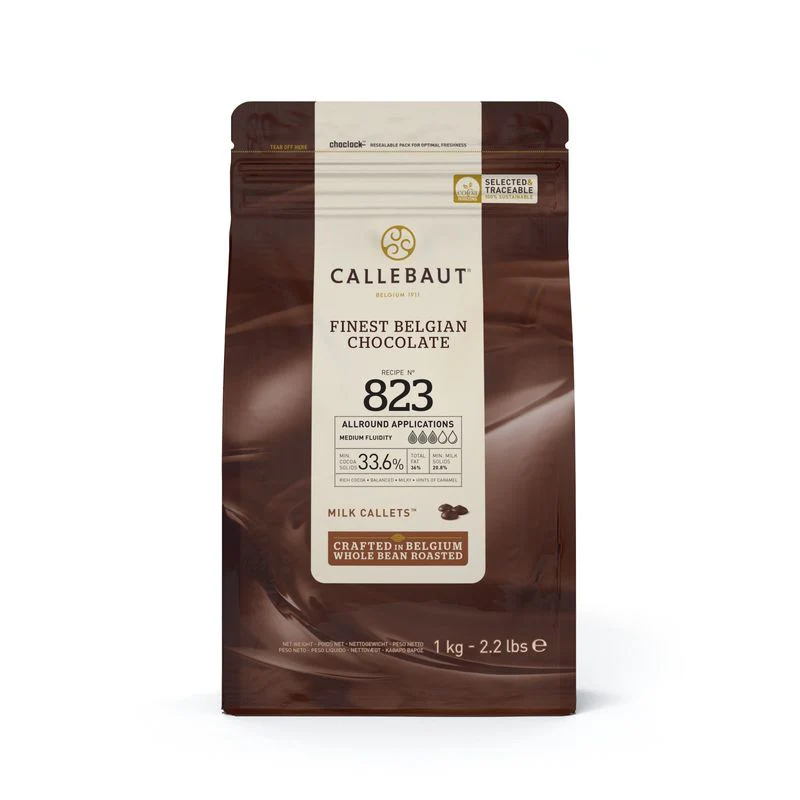milk chocolate couverture 33.6% 1kg (#67746) - Image 2