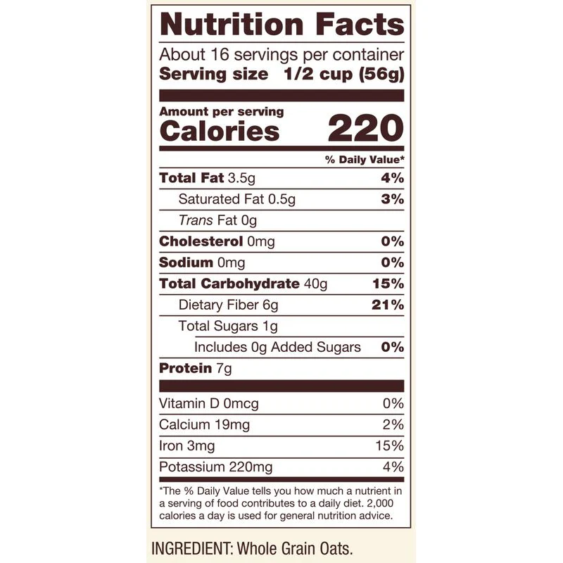 gluten free rolled thick oats 32oz (#68056) - Image 10