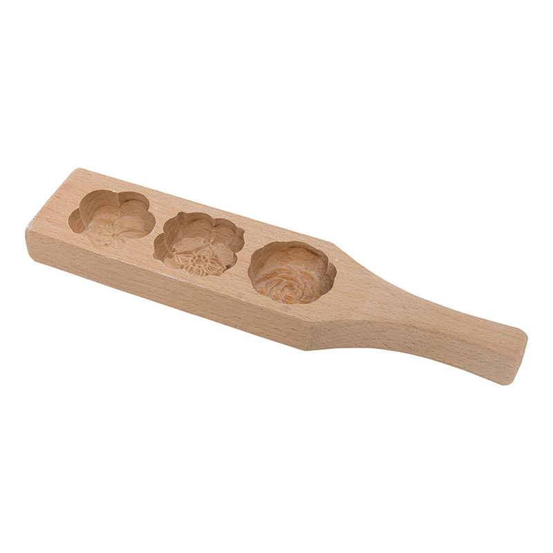 flower woonden mooncake mould 30g (#68173) - Image 3