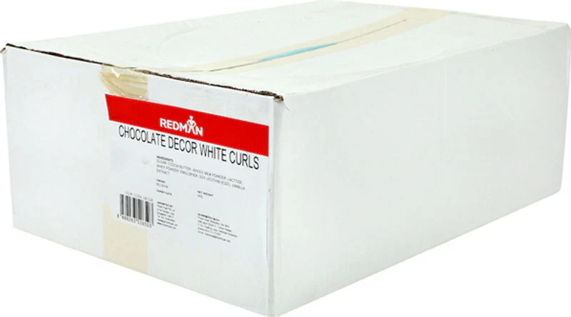 CHOCOLATE DECOR WHITE CURLS/REDMAN 4KG (#68334) - Image 2