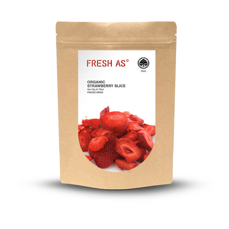 freeze dried strawberry slice organic 22g (#101478) - Image 2