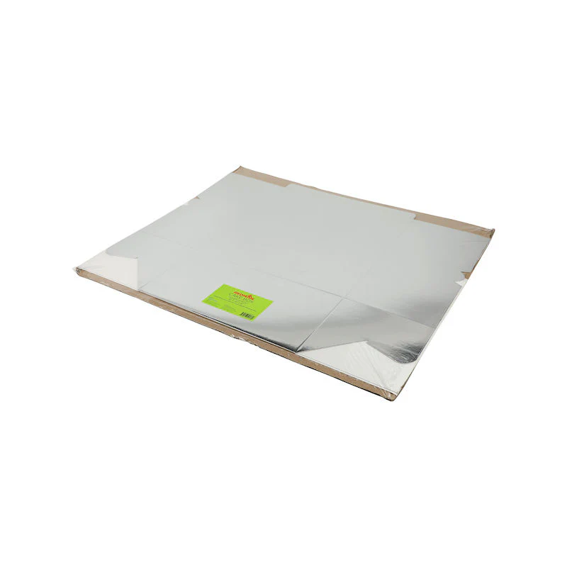 silver cake box 12x12x6" 2pc (#101783)