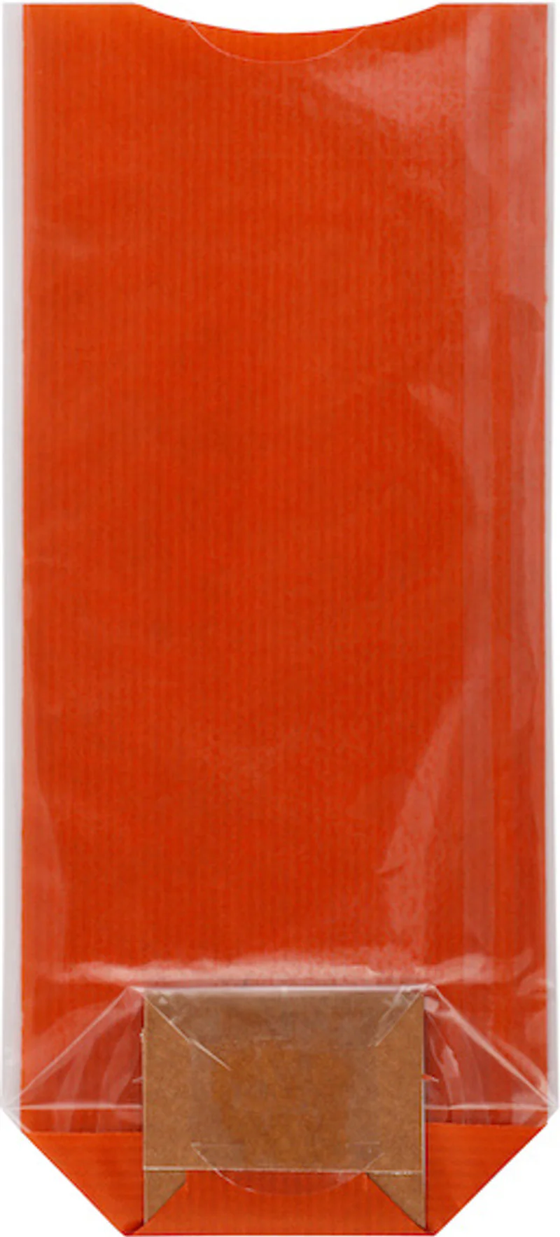 COOKIE BAG KRAFT ORANGE 10X22CM 10PCS (#102248) - Image 2