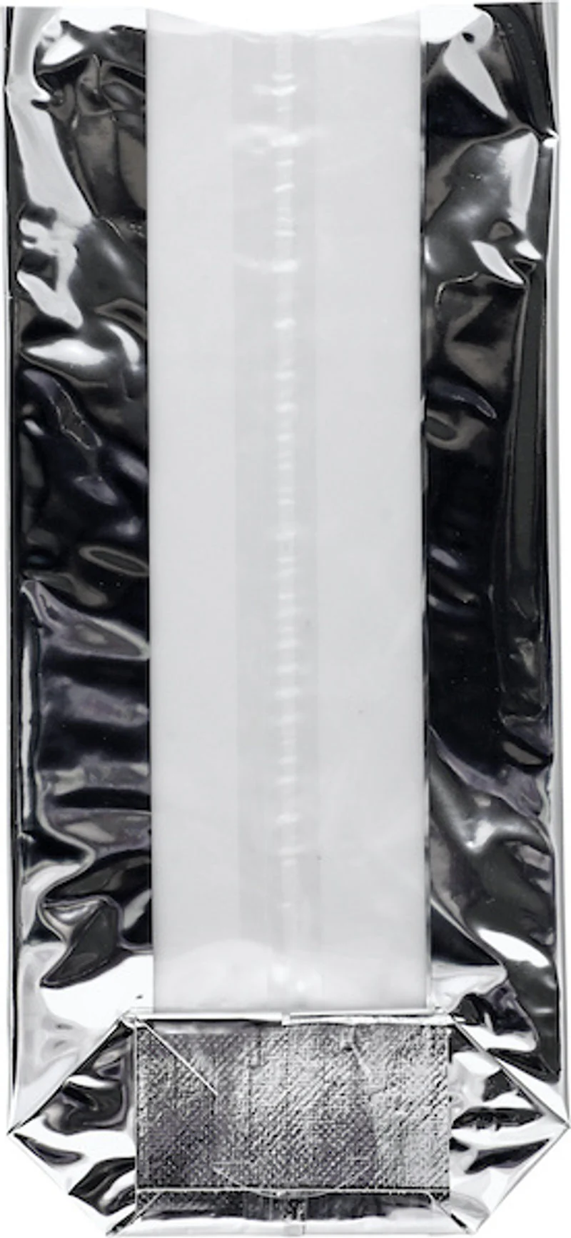 COOKIE BAG LARGES SILVER 12X26CM 10PCS (#102251) - Image 2