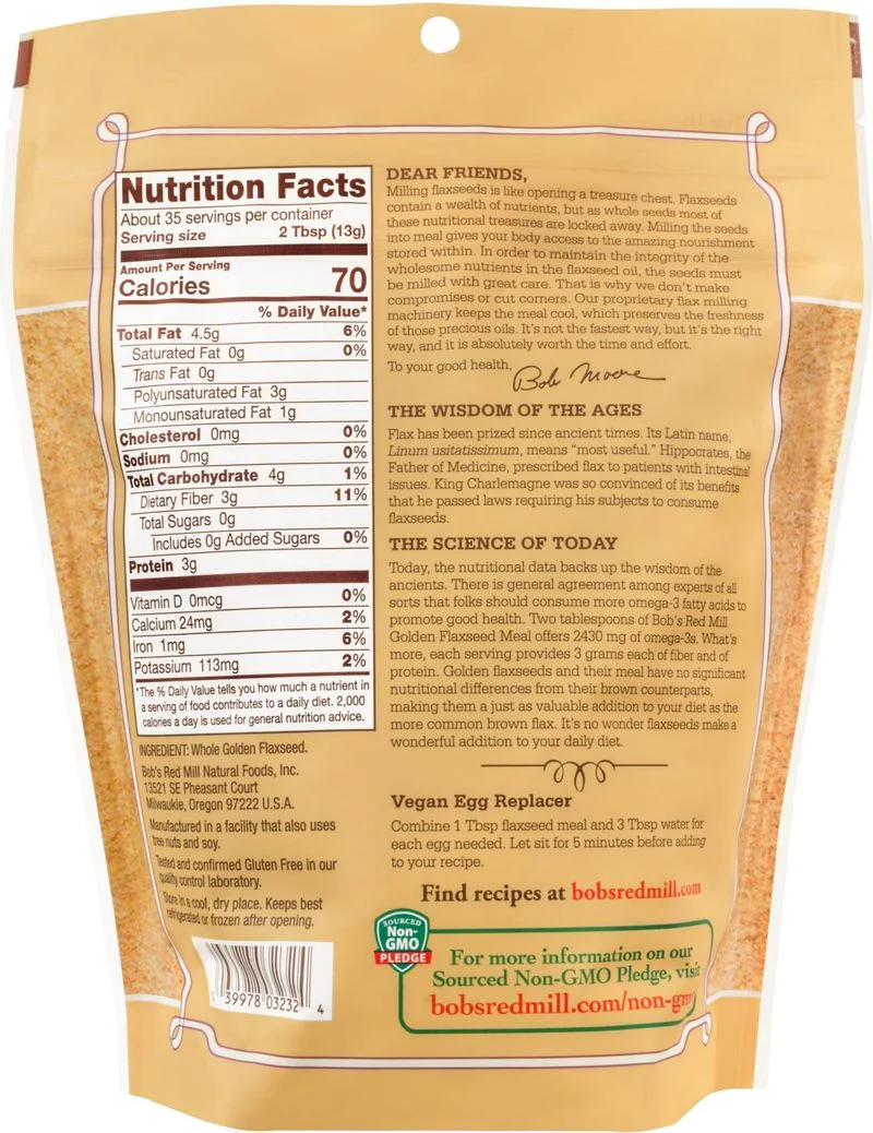 GOLDEN FLAXSEED MEAL 25LB (#102531) - Image 3