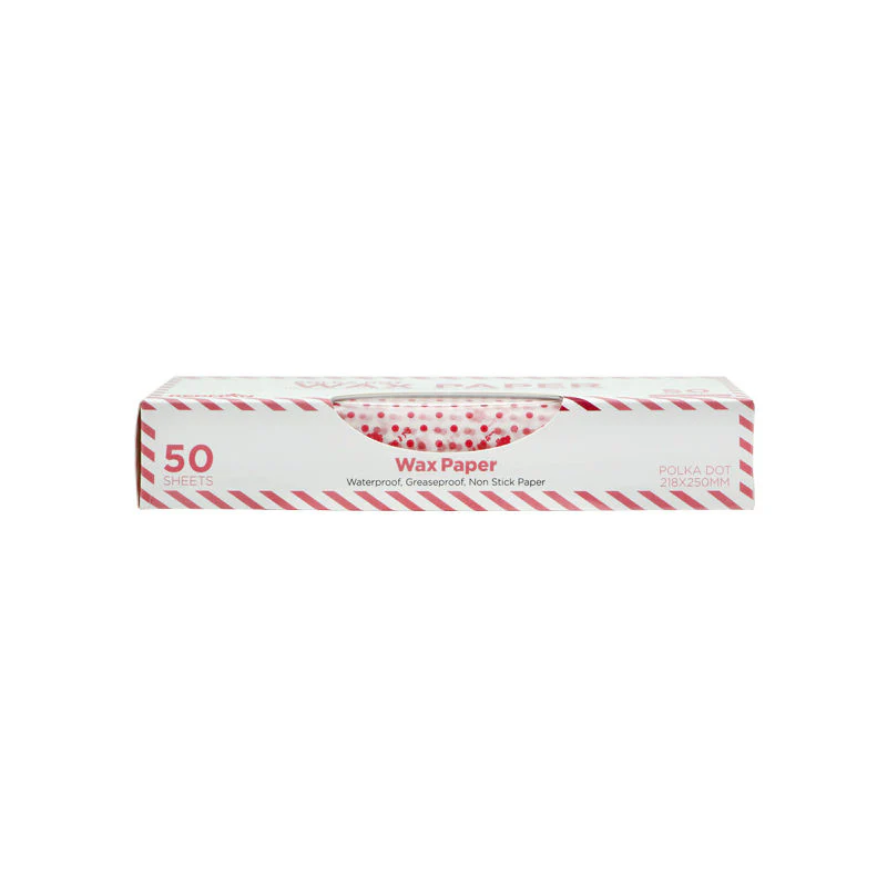 wax paper polka dot 218x250mm 50pc (#102555) - Image 5