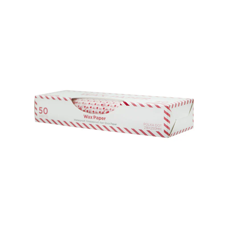 wax paper polka dot 218x250mm 50pc (#102555) - Image 6