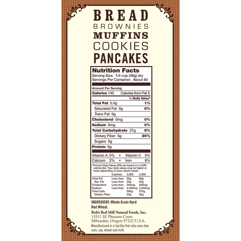 whole wheat flour 5lb (#102694) - Image 13