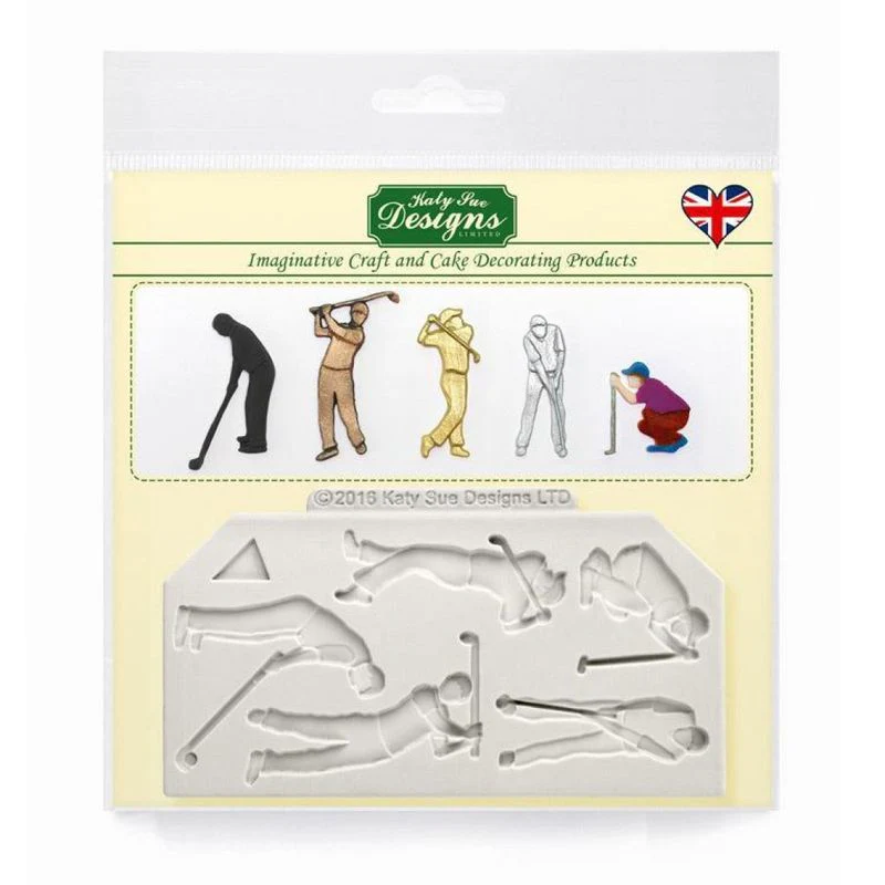 golf silhouettes silicone mould ce0057 (#102859)