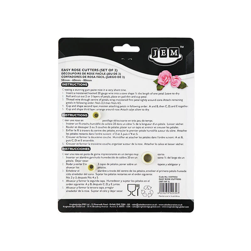 EASY ROSE CUTTER SET OF 3PC (#102944) - Image 2