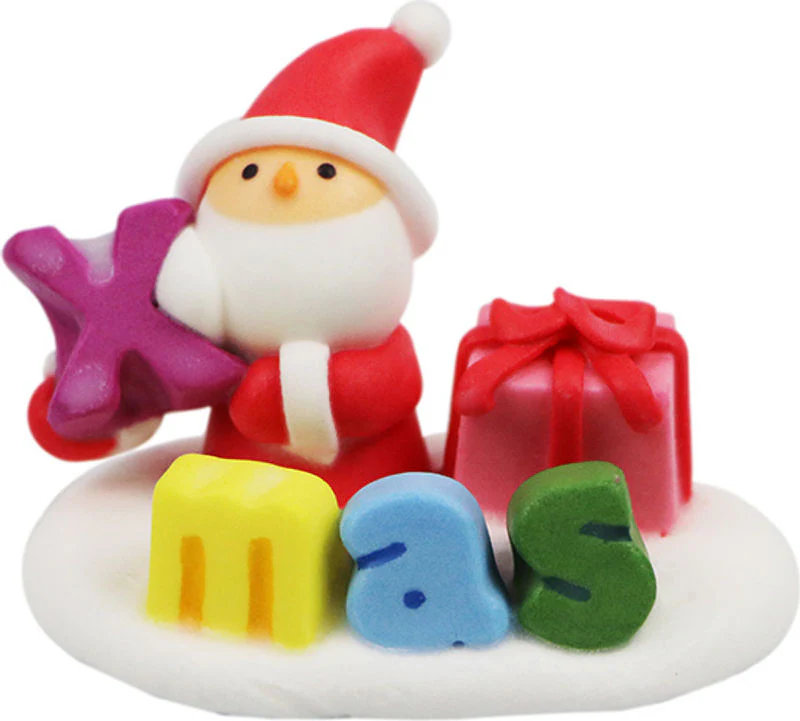 DECOR ICING SANTA MEDIUM 4.1X6.3CM 1641 (#103040)