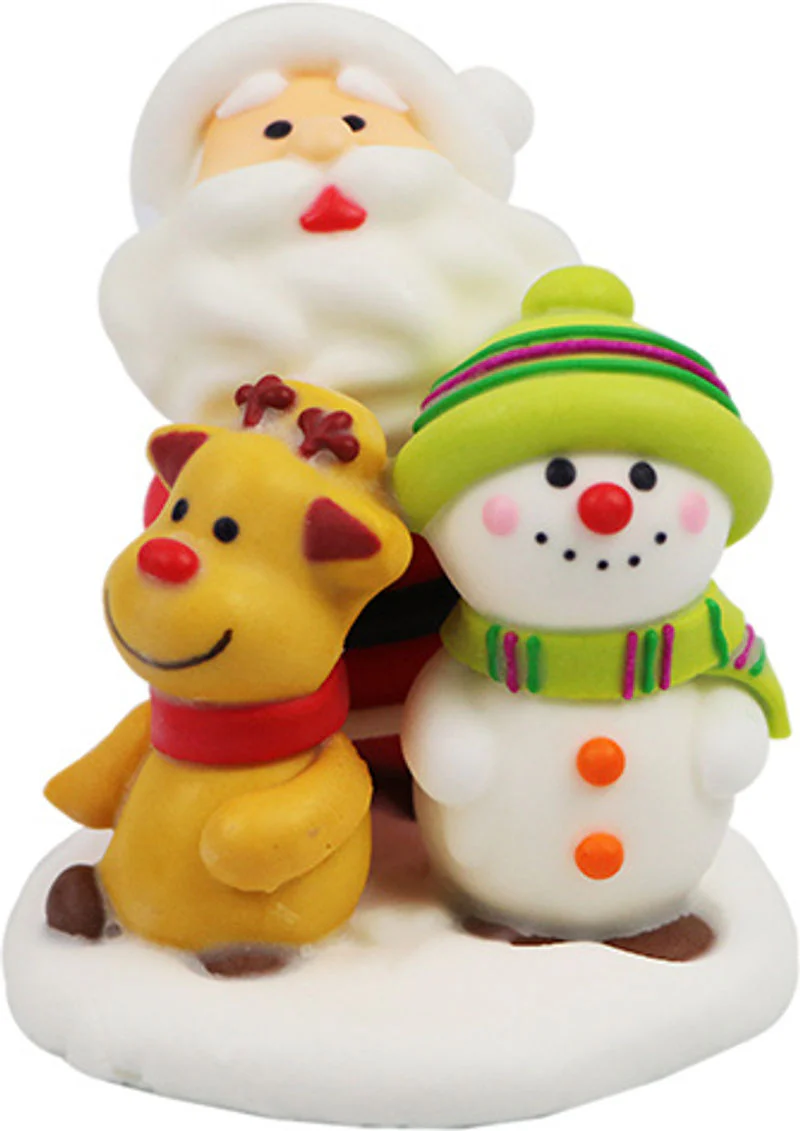 DECOR ICING SANTA LARGE 7.3X6.1CM 1925 (#103069)