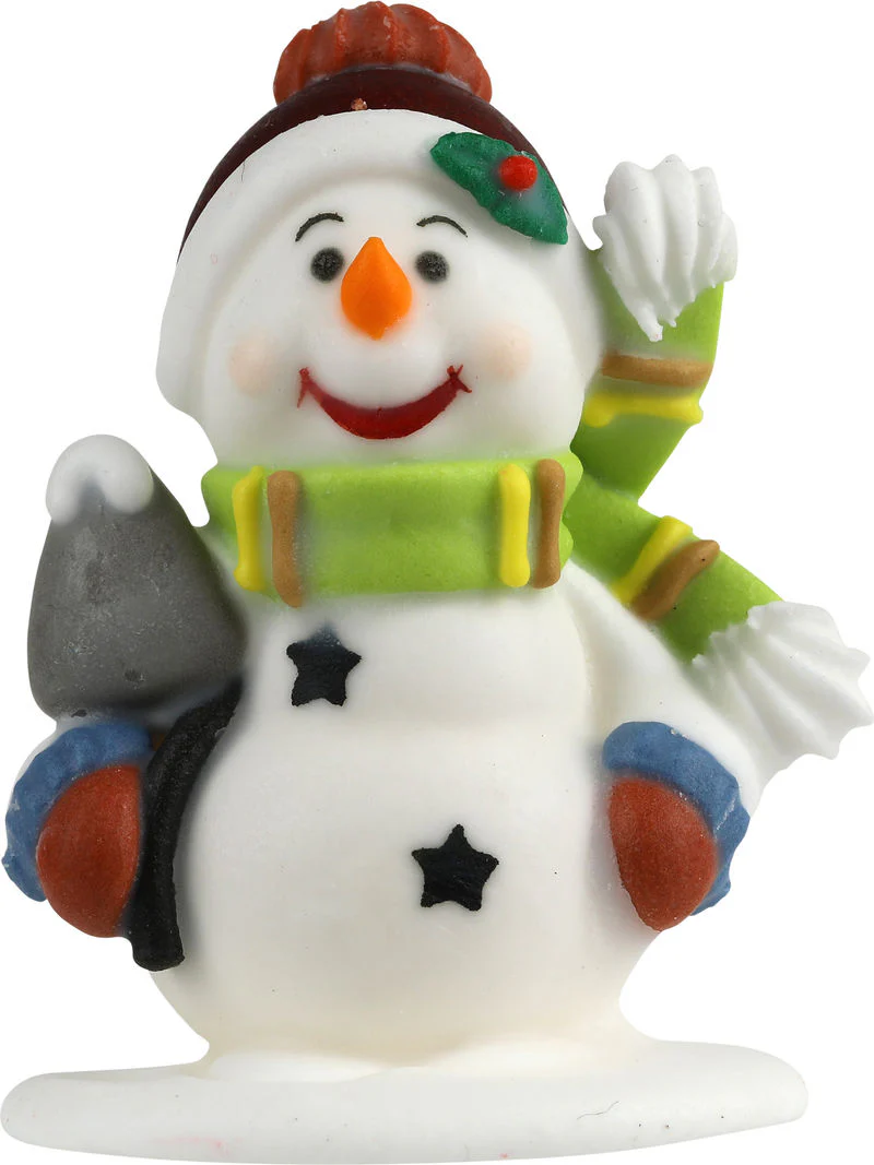 DECOR ICING SNOWMAN MEDIUM 5.5X4.1CM 719 (#103101)