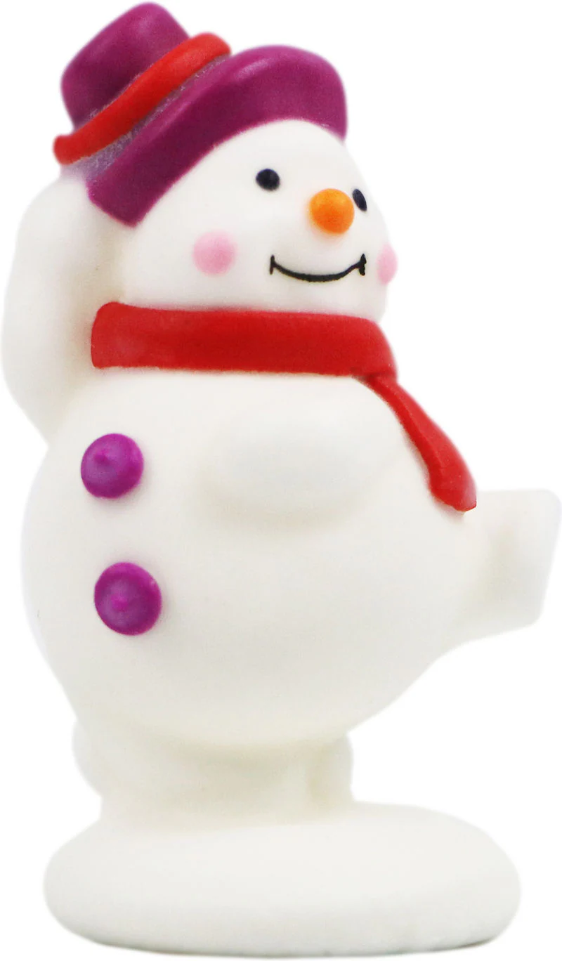 DECOR ICING SNOWMAN MEDIUM 6.5X3.9CM 1520 (#103113) - Image 2