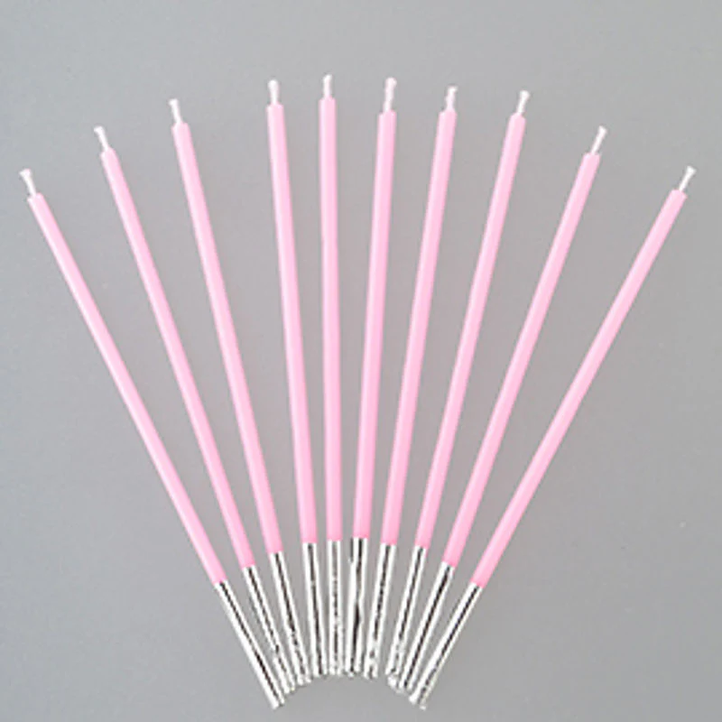 slim candle (light pink) 10pc (#103221) - Image 2
