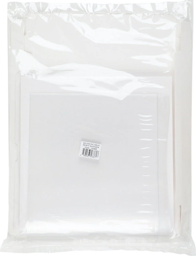 PVC DISPLAY CAKE BOX WHITE 30X30XH25CM (R201701) (#103455) - Image 2