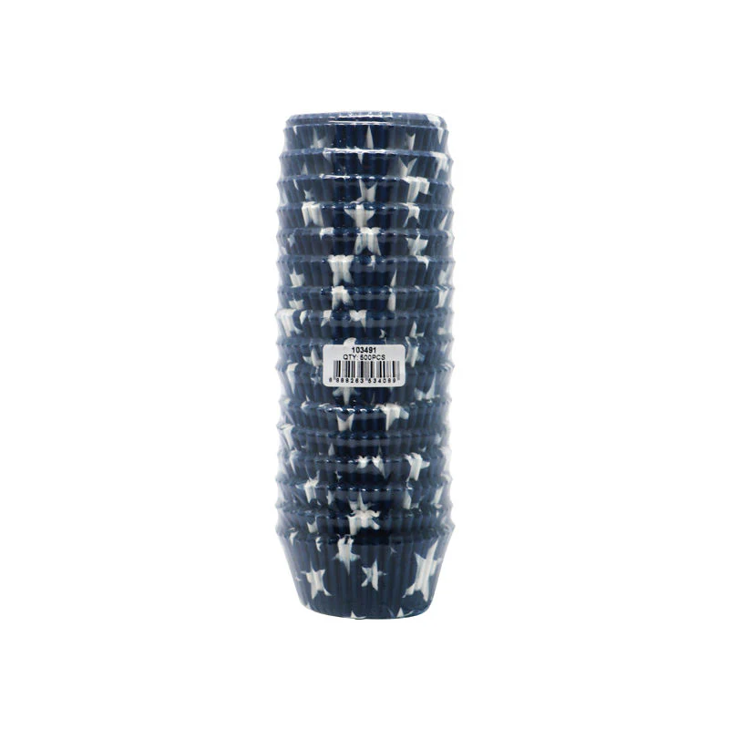 baking cases greaseproof 110mm star blue 500pc (#103491) - Image 2