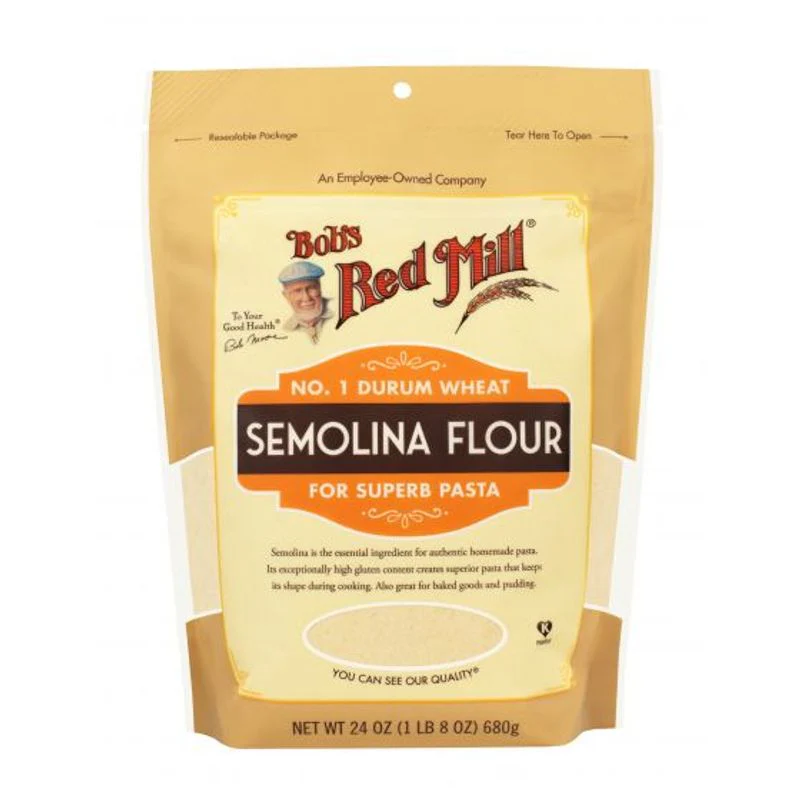 semolina pasta flour bob's r m 24oz (#103646) - Image 2