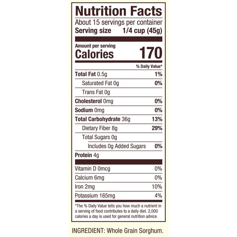 gf swt white sorghum grain 24oz (#103651) - Image 9
