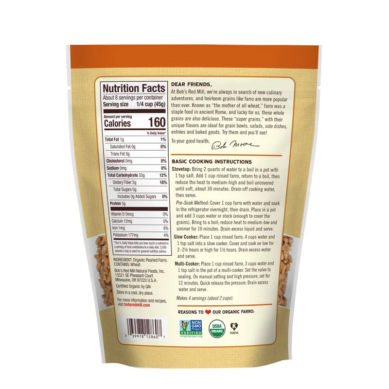 farro org/bob's red mill 24oz (#103658) - Image 3