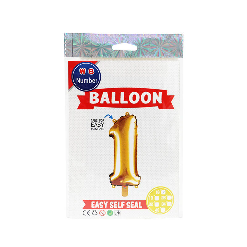 balloon number 1 gold 16" (#103705) - Image 2