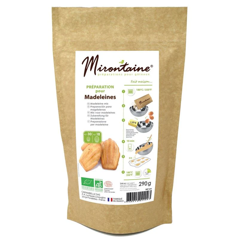 madeleine organic premix 290g (#104023)